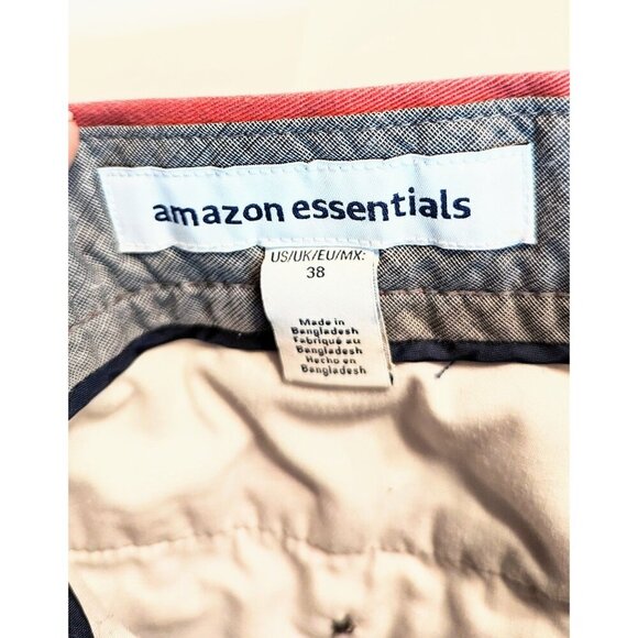 Essentials Men's Classic-Fit Chino Flat Front Short Size 38 - Picture 4 of 6